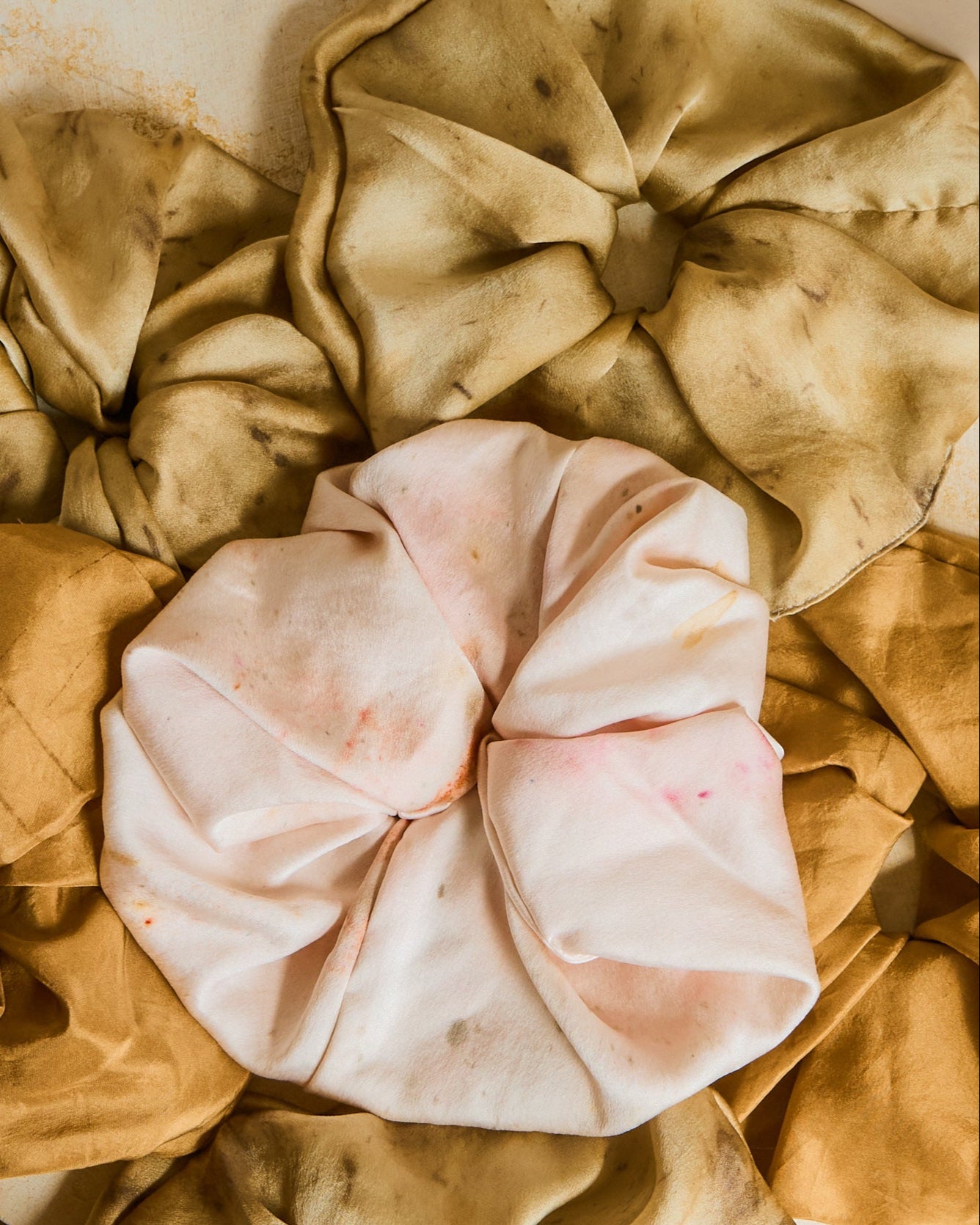 Organic UK Peace Silk Oversized Scrunchie