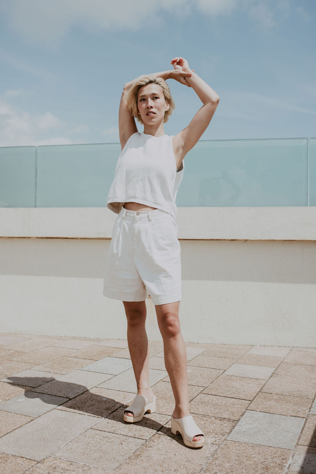 Natural Platform Sol Clog