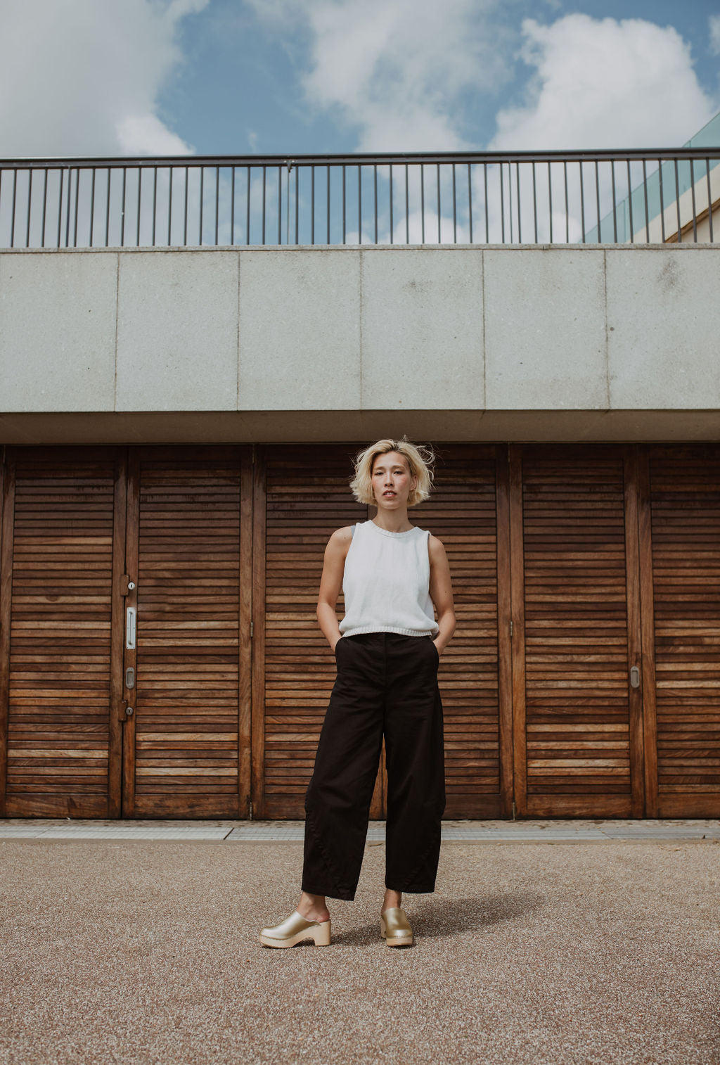 Champagne Platform Klassisk Clog