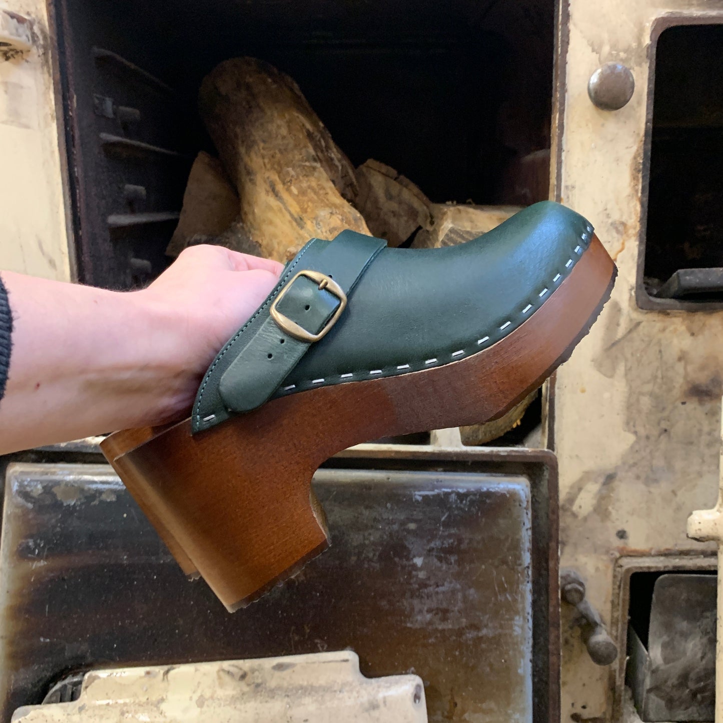 Emerald Platform Klassisk Clog with Strap