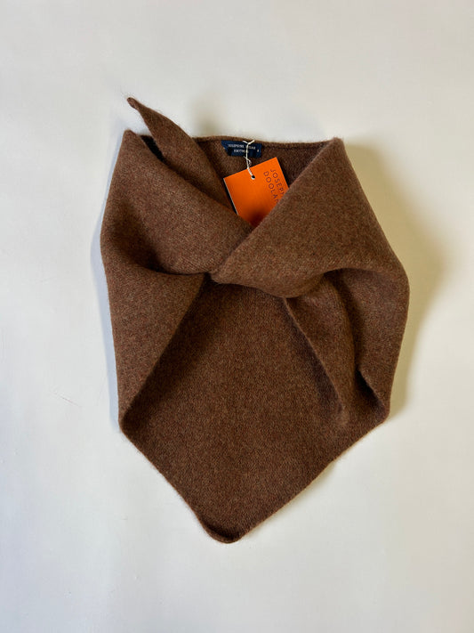 Merino Neckerchief in Hazelnut Brown