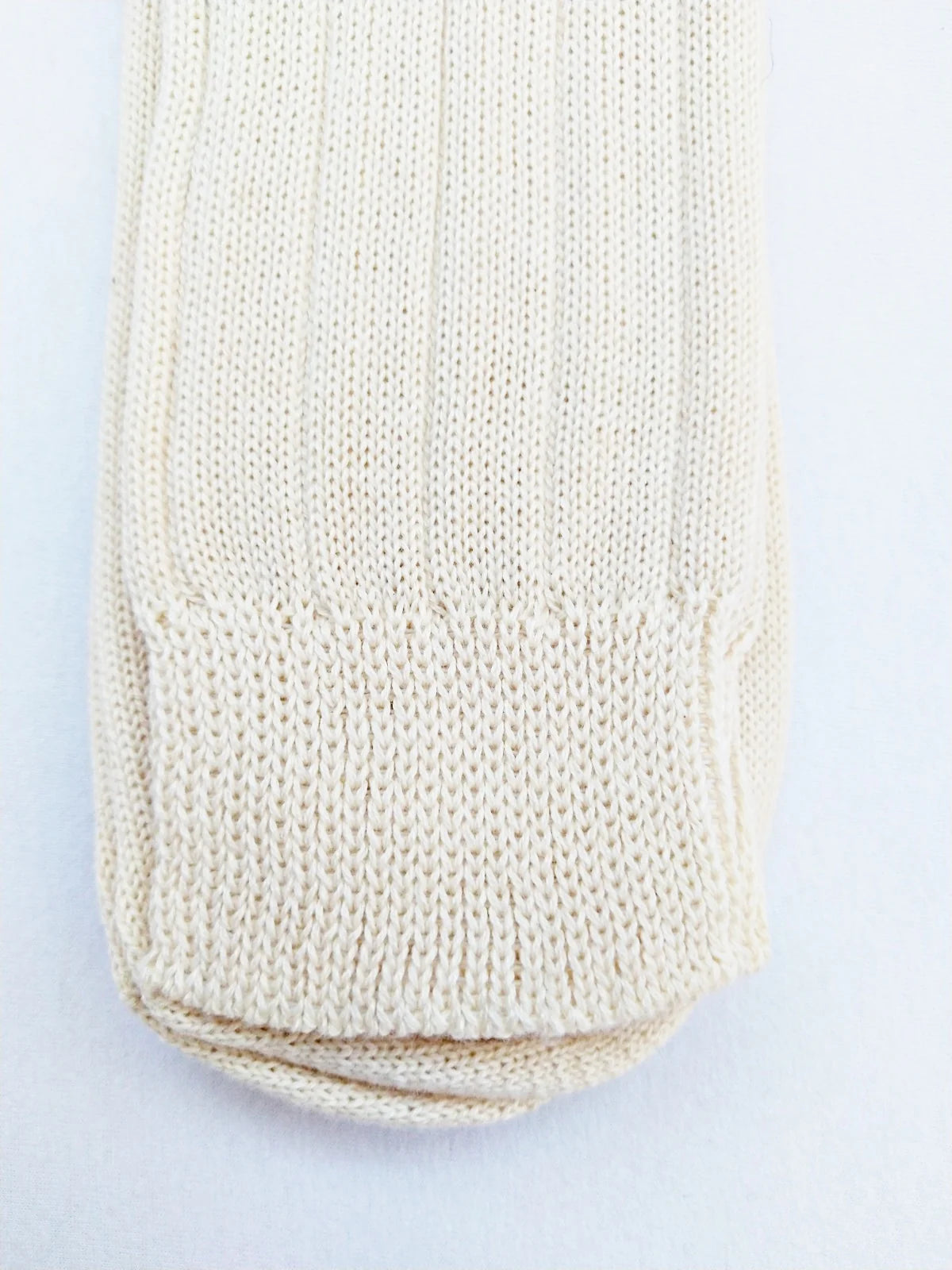 Lana Bambini Pure Organic Cotton Knit Ecru Ravinia Crew Socks