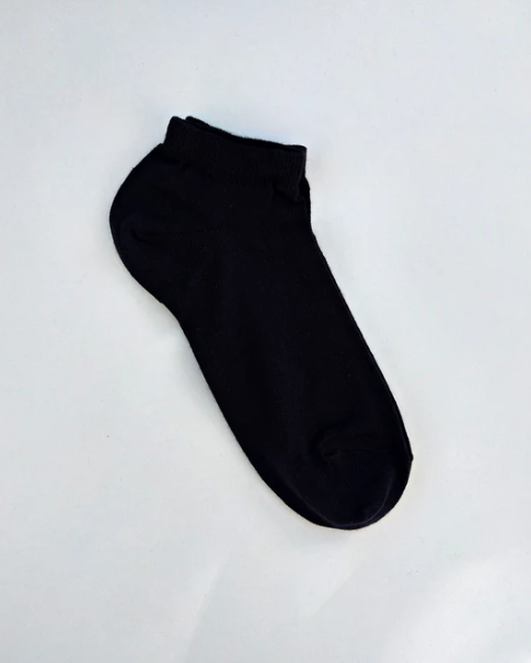 Lana Bambini Organic Cotton Navy Knit Stefano Short Ankle Socks