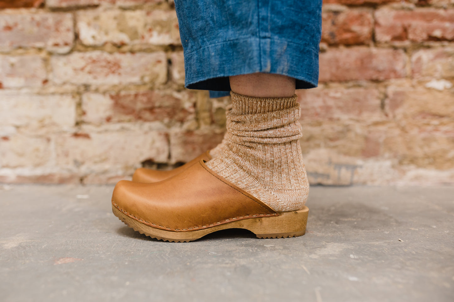 cacao low heel klassisk classic mule swedish clogs
