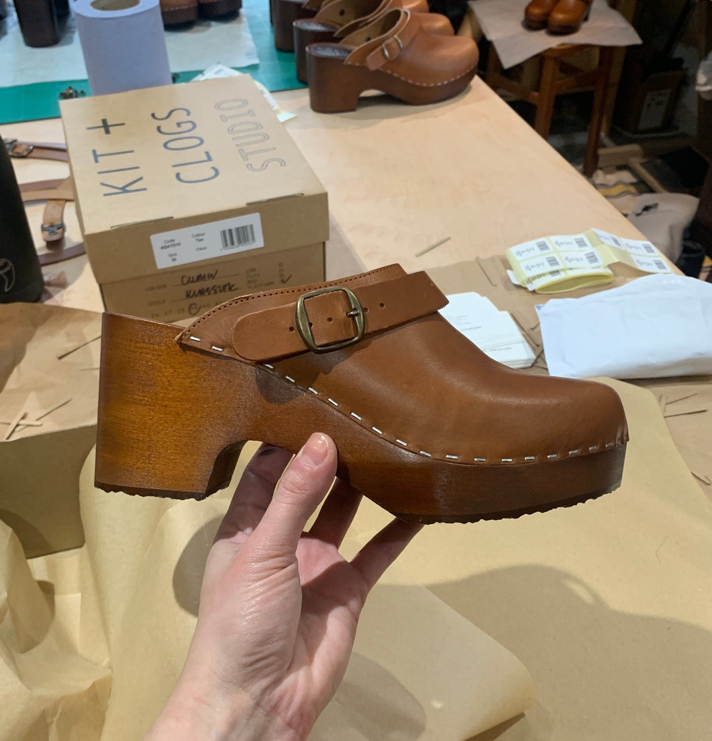 Cumin Platform Klassisk Clog with Strap