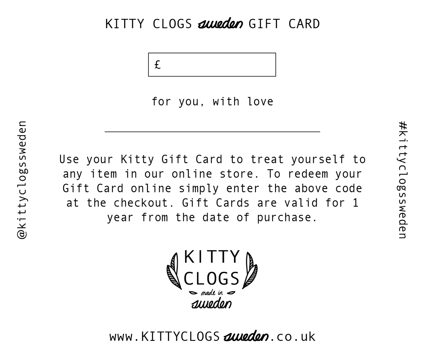 KIT + CLOGS Gift Card