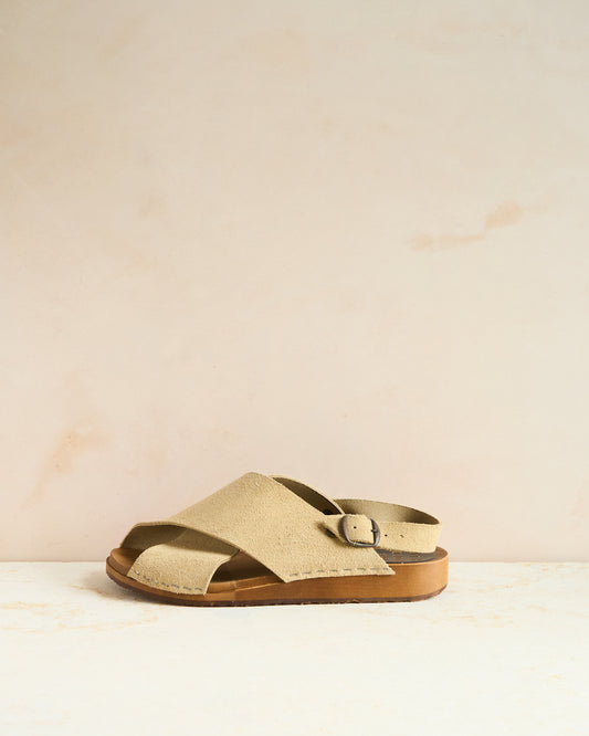 Sand Suede Flex Base Klassisk Sandal