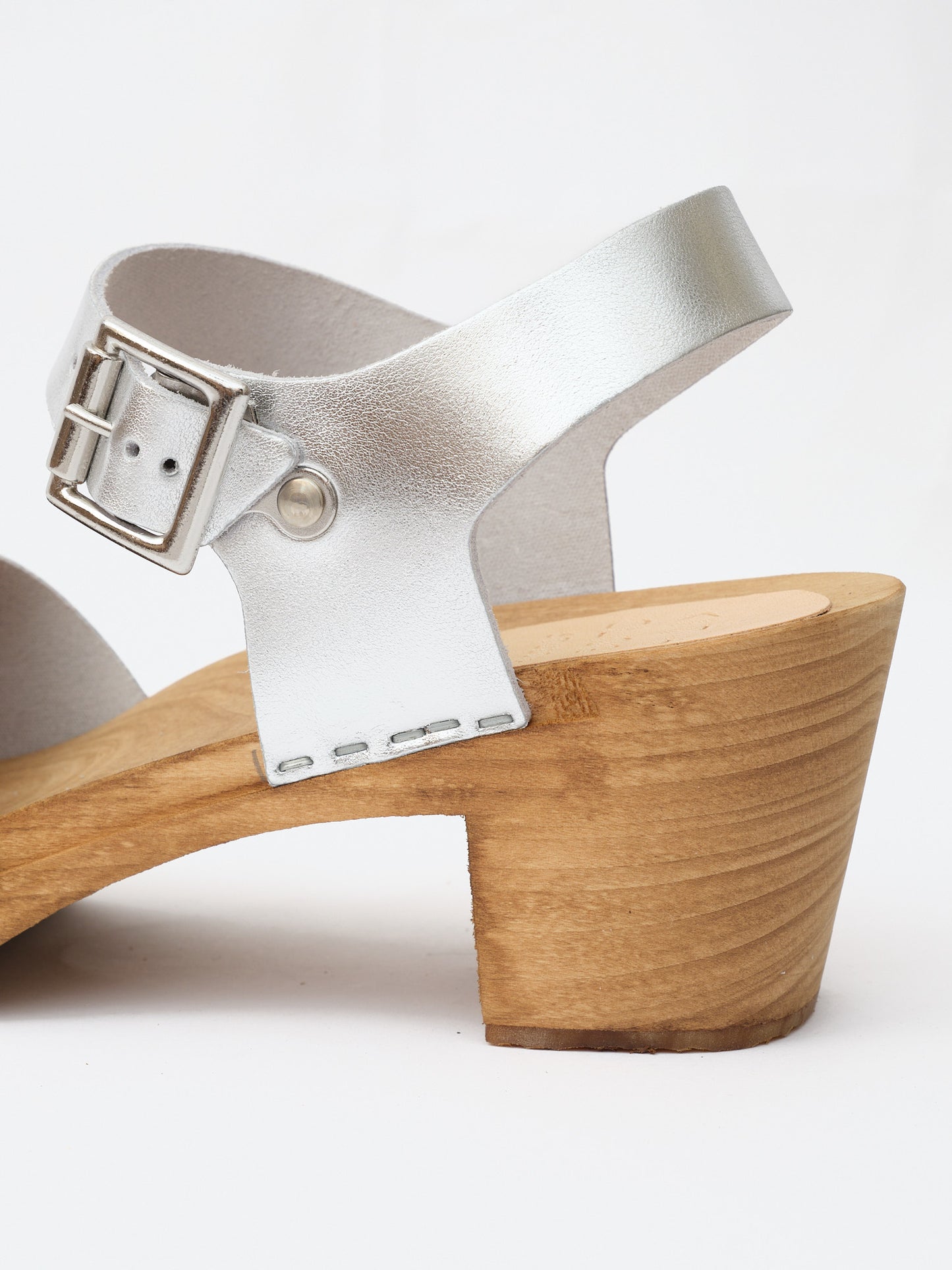 Silver Mid Dansare Clog