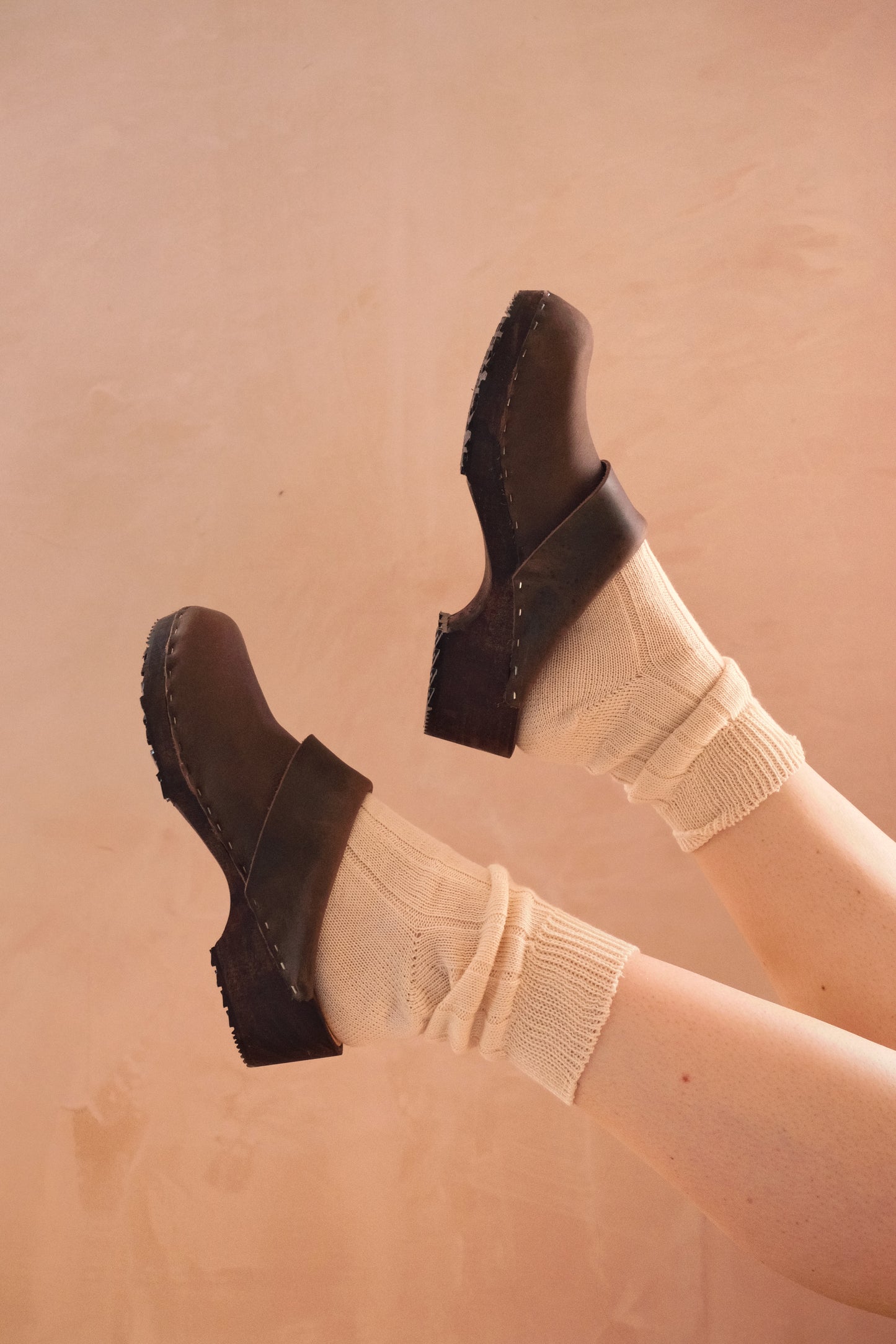 Lana Bambini Pure Organic Cotton Knit Ecru Ravinia Crew Socks
