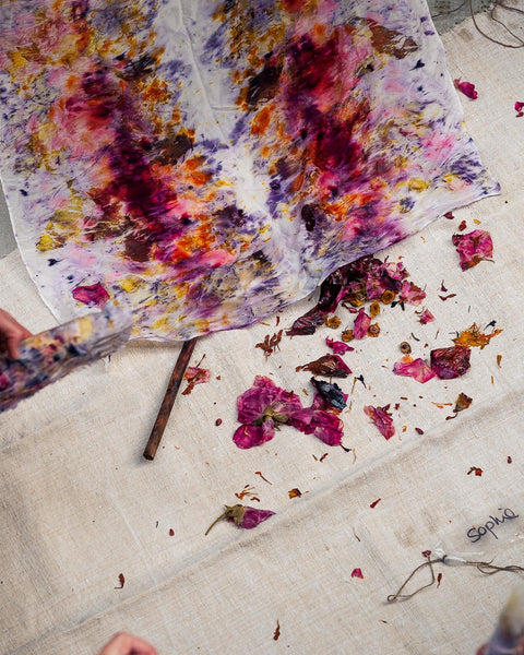 WORKSHOP | Billynou | Make A Bundle Dyed Silk Scarf