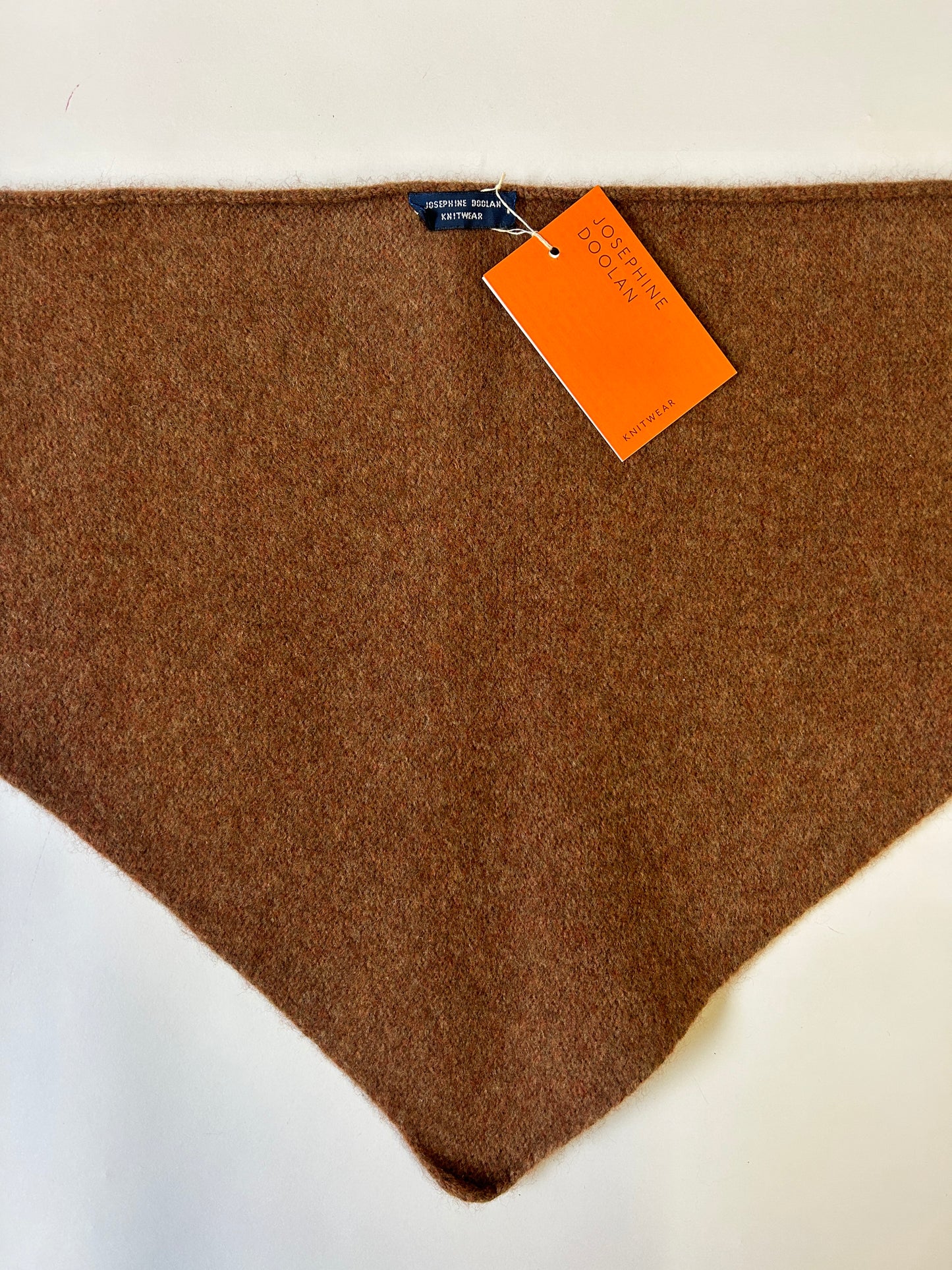 Merino Neckerchief in Hazelnut Brown