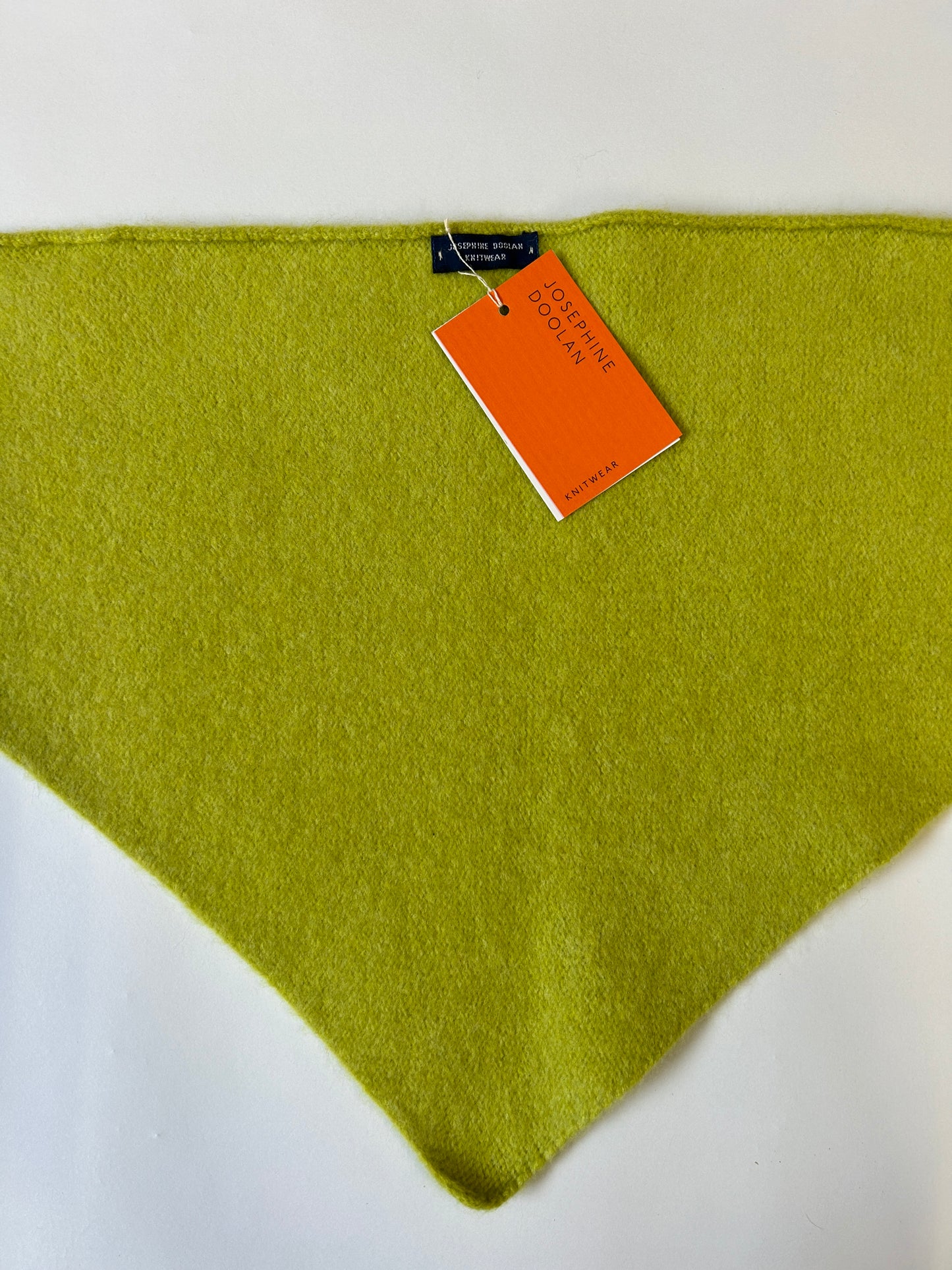 Merino Neckerchief in Punch Green