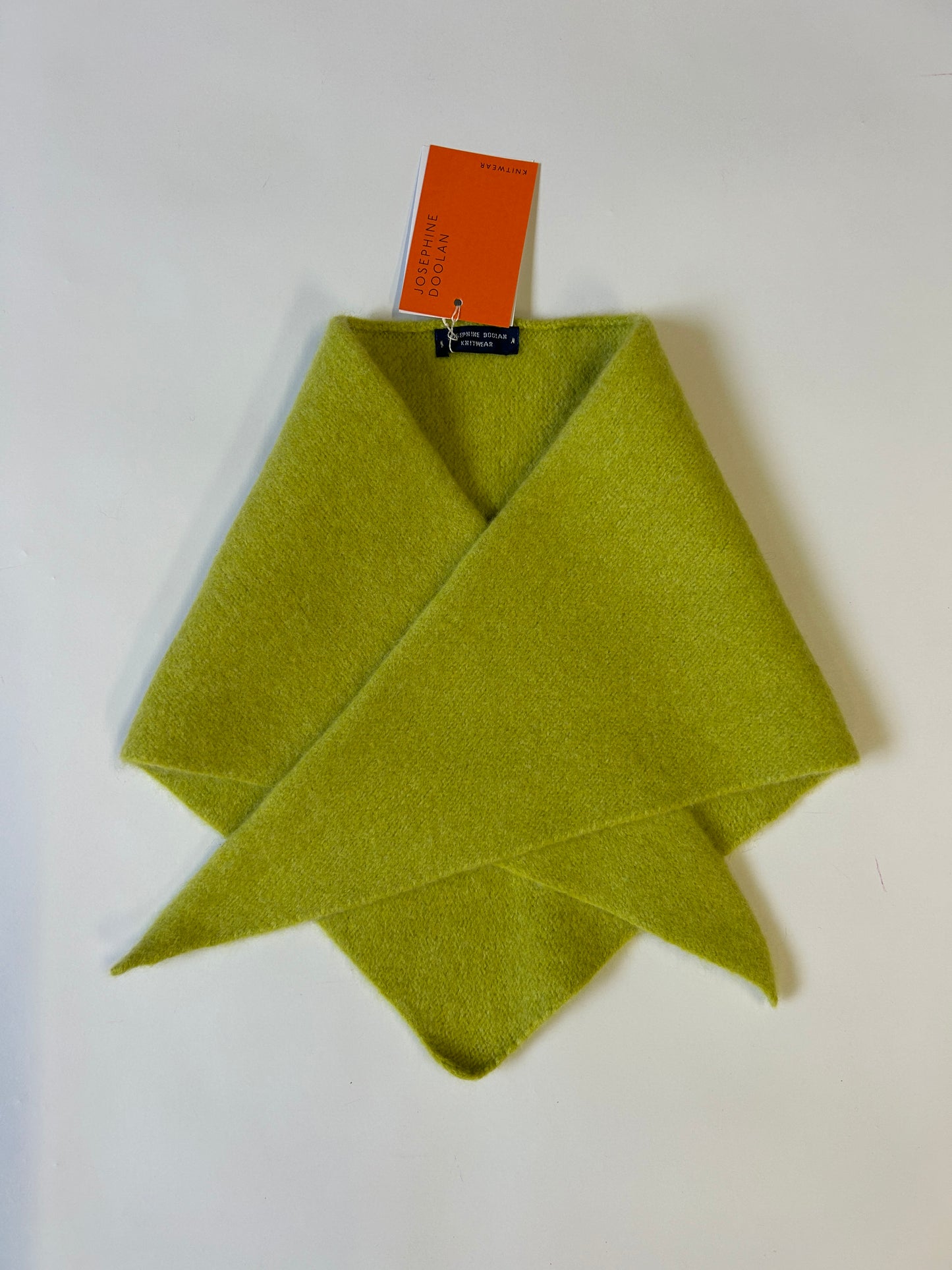 Merino Neckerchief in Punch Green