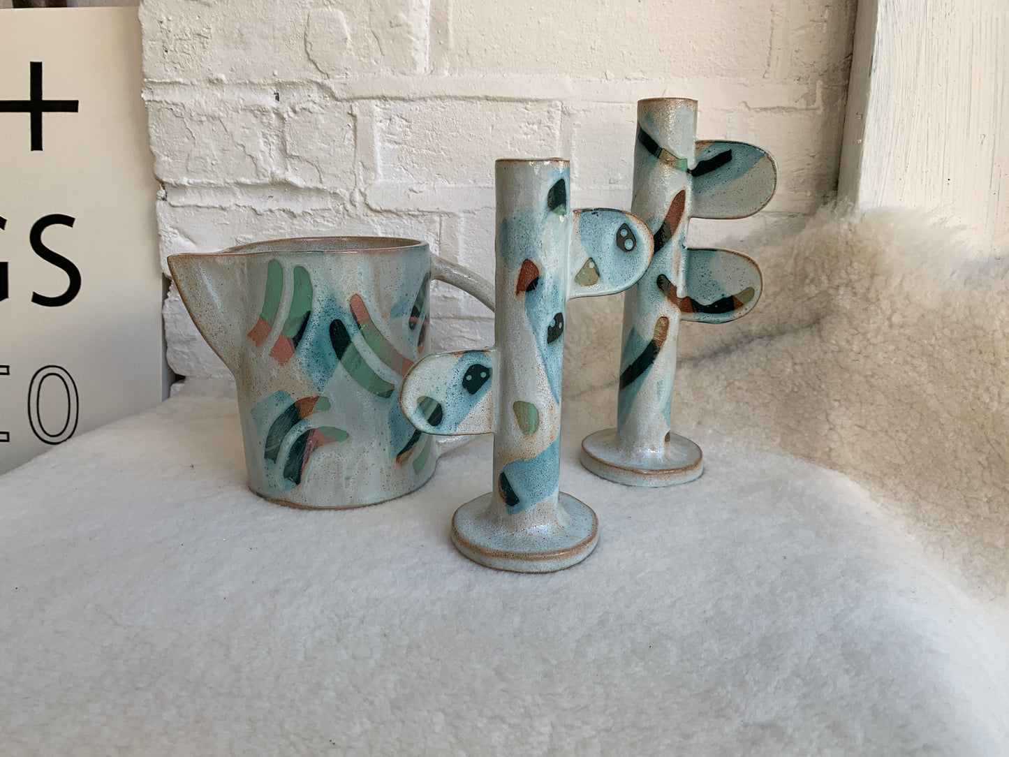 Handmade Ceramic Candlestick by Common Clay
