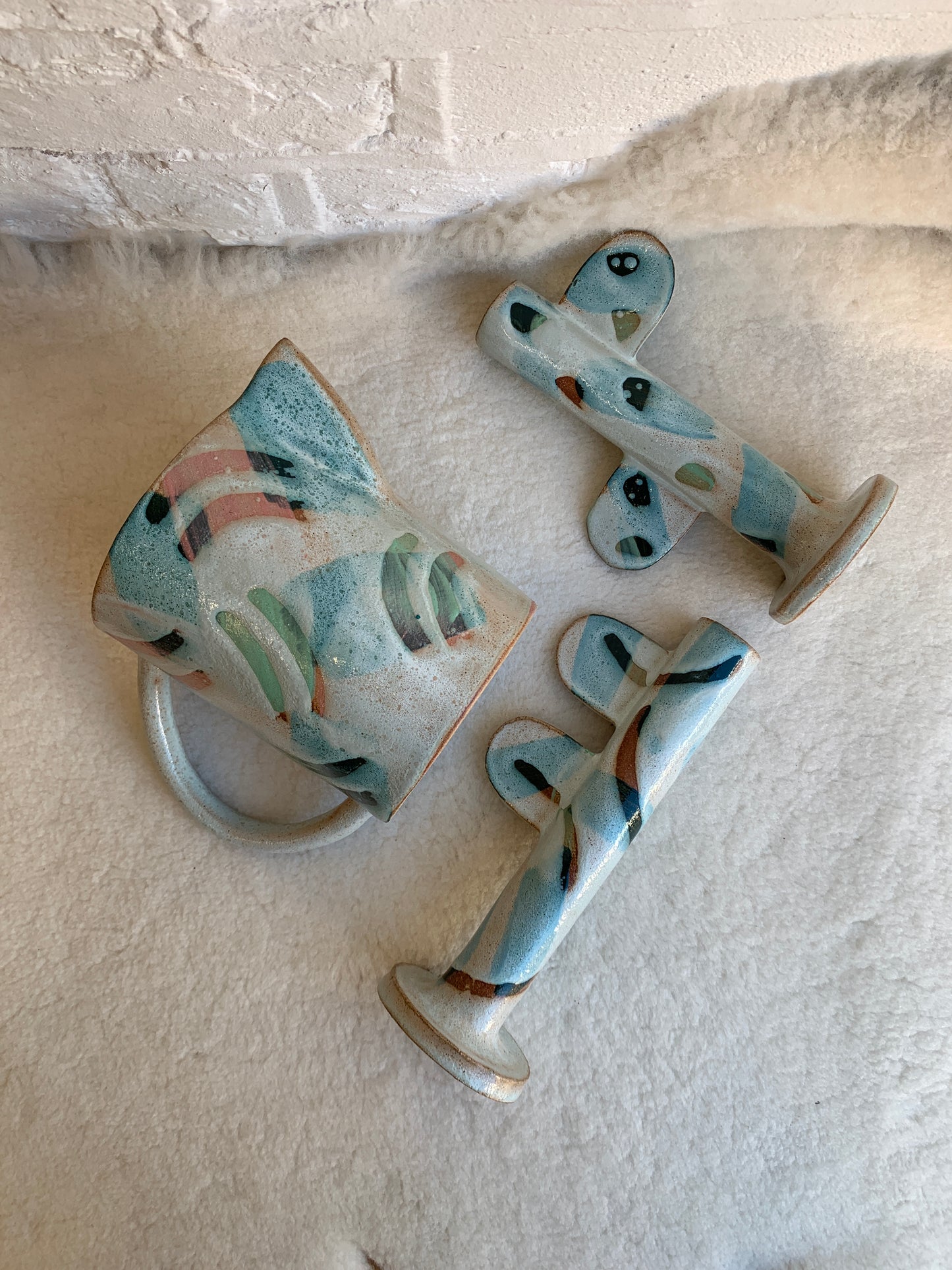 Handmade Ceramic Candlestick by Common Clay