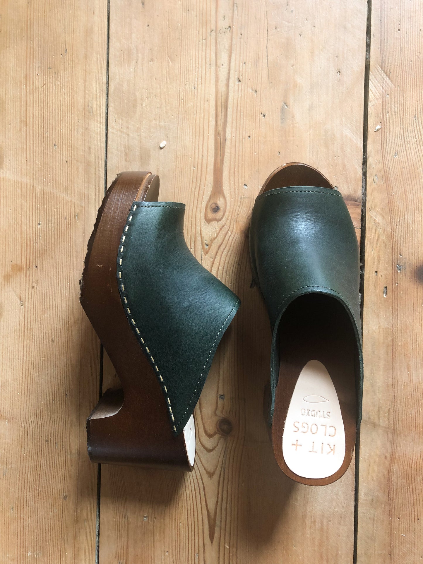 Emerald Platform Sol Clog