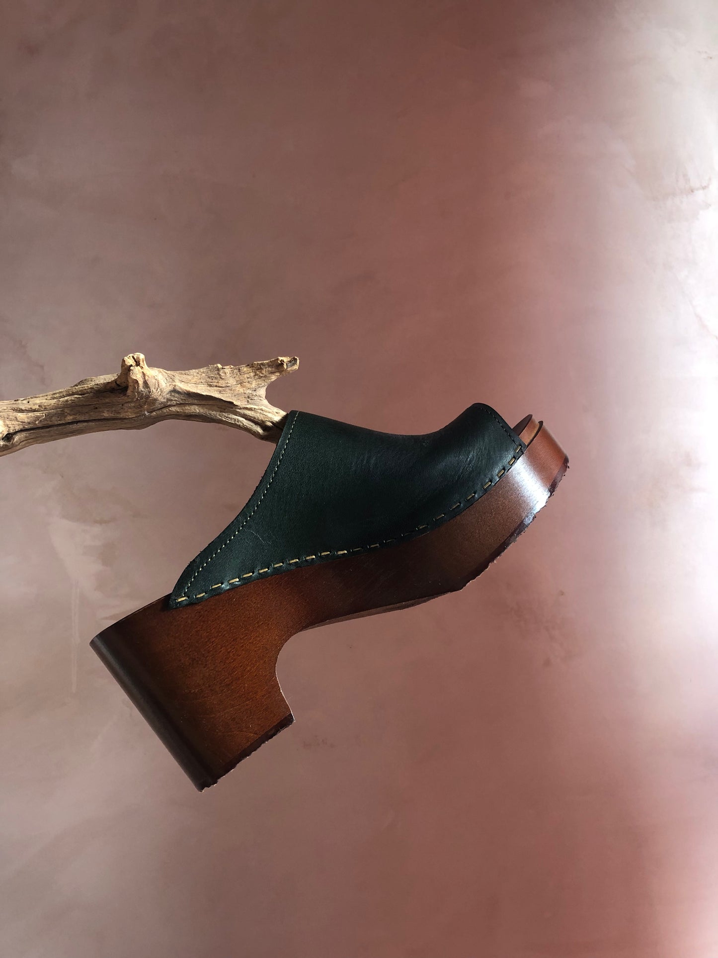 Emerald Platform Sol Clog