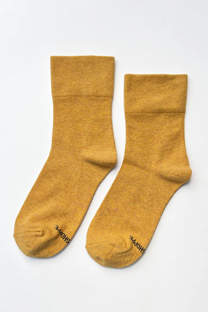 Le Bon Shoppe Sneaker Socks in Marigold