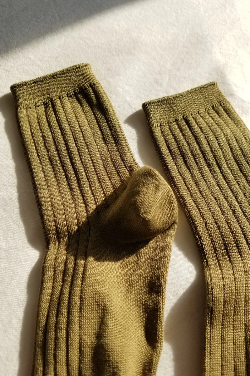 her socks in pesto by le bon shoppe