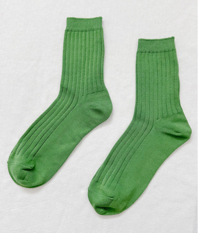 Her Socks in Jade