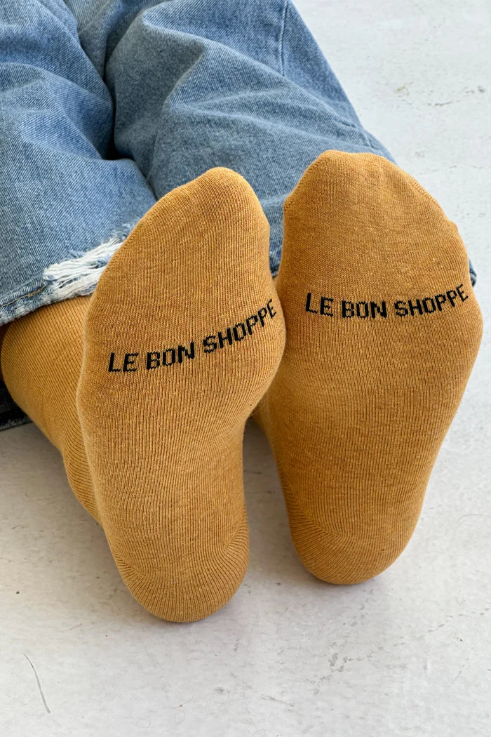 Le Bon Shoppe Sneaker Socks in Marigold