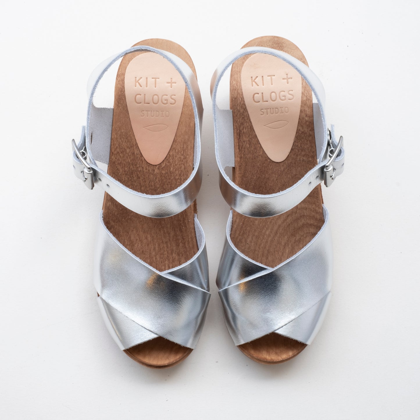Silver Mid Dansare Clog