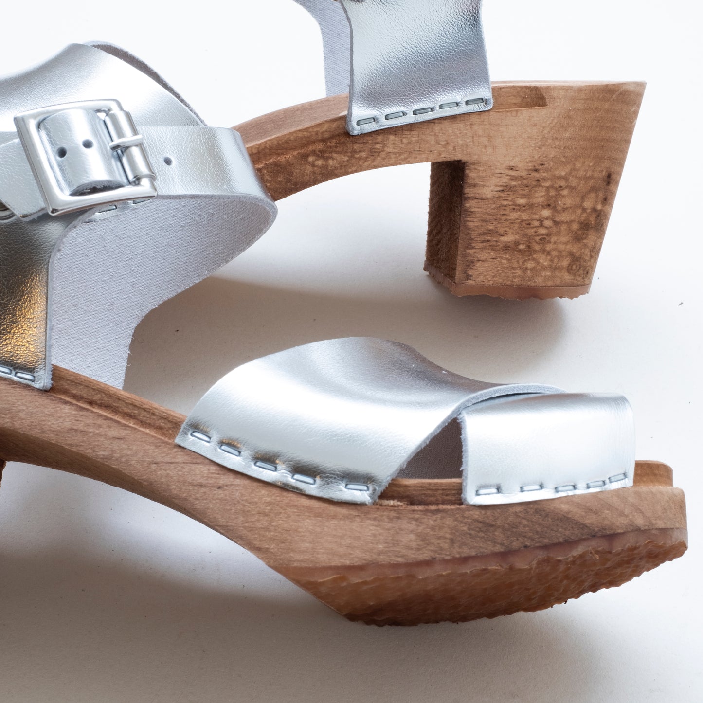 Silver Mid Dansare Clog