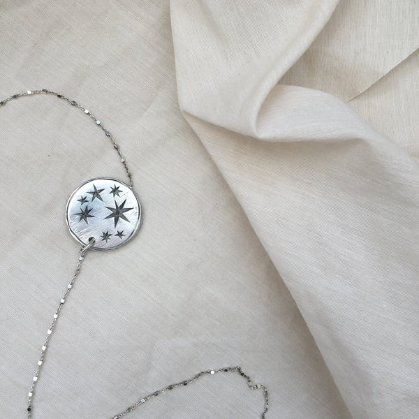 Seren Star Constellation Large Coin Necklace