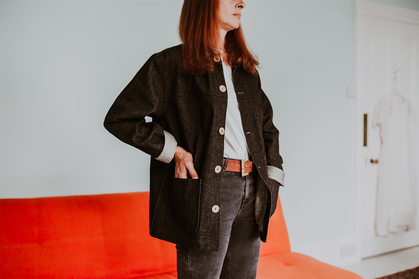 Black denim unisex KIT jacket