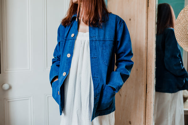 Indigo dyed KIT utlity jacket