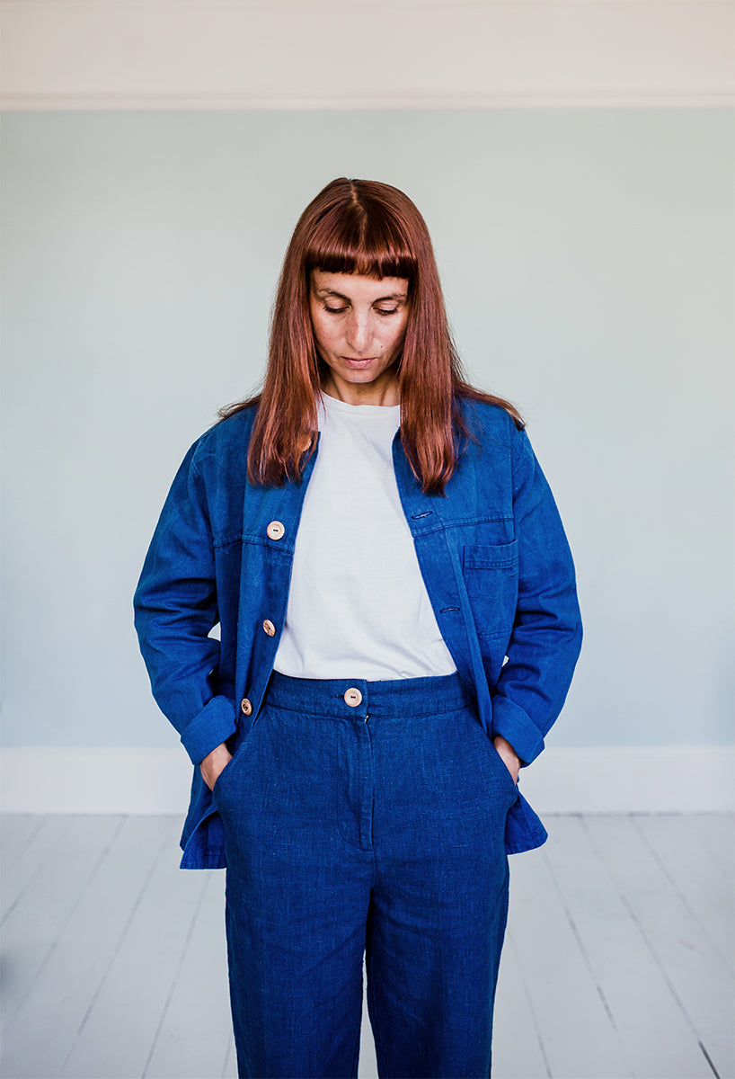Indigo dyed KIT utlity jacket