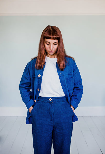 Indigo dyed KIT utlity jacket