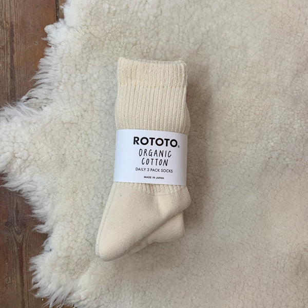ECRU DAILY 3 PACK OF SOCKS ROTOTO
