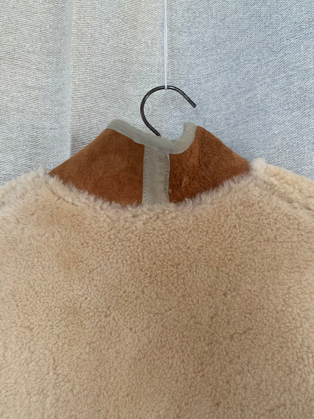 handmade reversible sheepskin waistcoat
