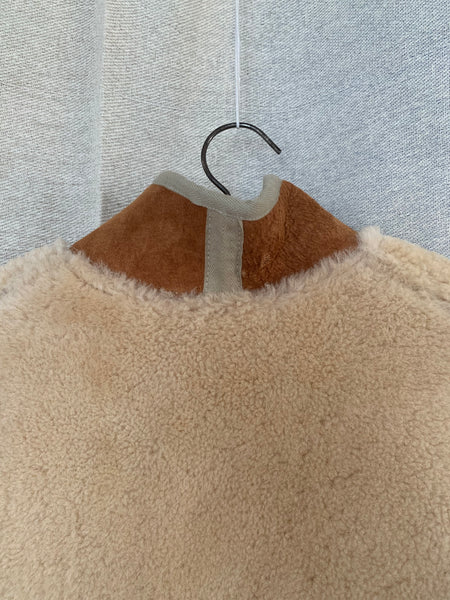 handmade reversible sheepskin waistcoat
