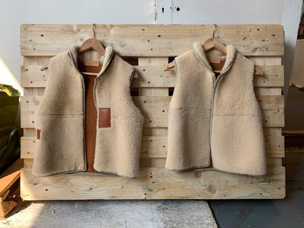 Handmade Sheepskin Waistcoat