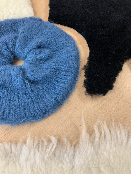 Hand-knitted Cloud Scrunchie