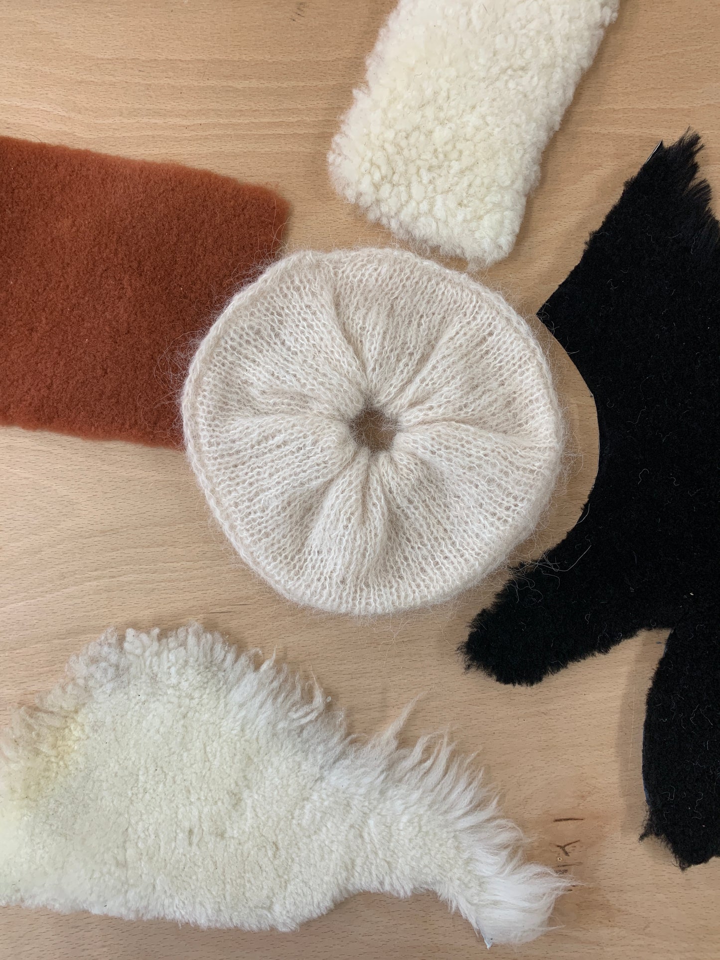 Hand-knitted Cloud Scrunchie