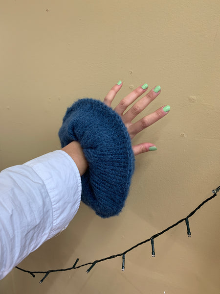 Hand-knitted Cloud Scrunchie