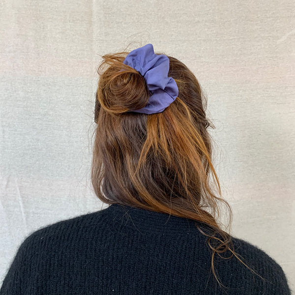 Naturally dyed lilac scrunchie