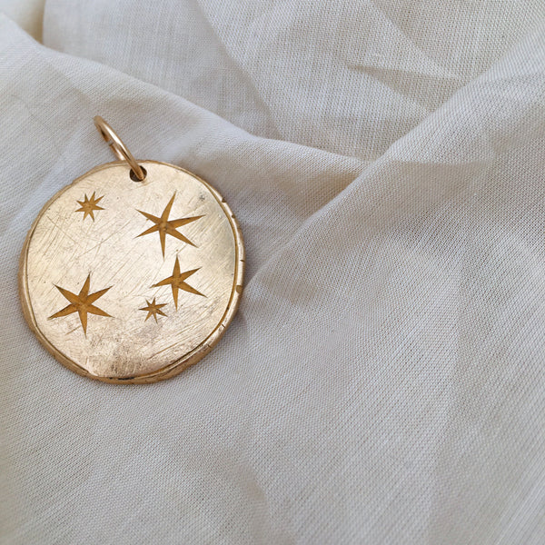 Seren Star Constellation Large Coin Necklace